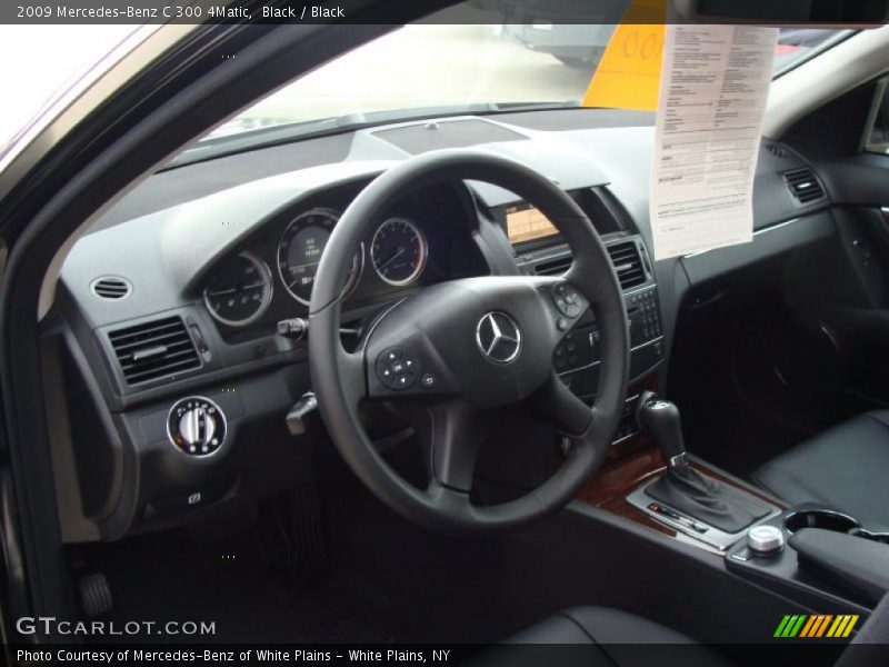Black / Black 2009 Mercedes-Benz C 300 4Matic