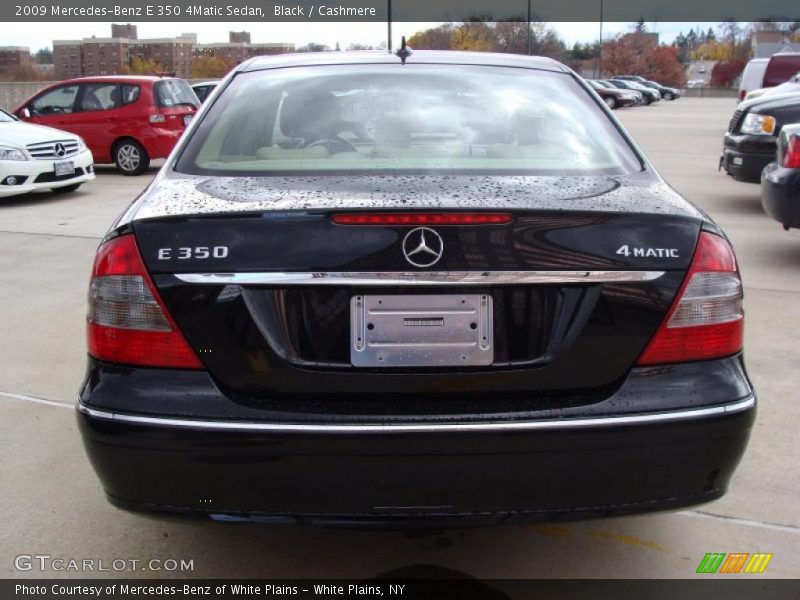 Black / Cashmere 2009 Mercedes-Benz E 350 4Matic Sedan