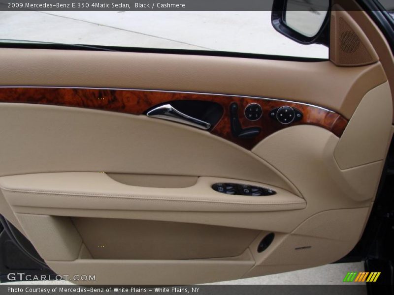 Black / Cashmere 2009 Mercedes-Benz E 350 4Matic Sedan