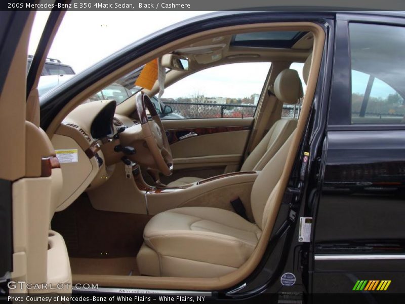 Black / Cashmere 2009 Mercedes-Benz E 350 4Matic Sedan