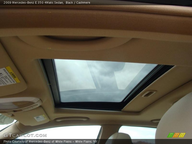 Black / Cashmere 2009 Mercedes-Benz E 350 4Matic Sedan