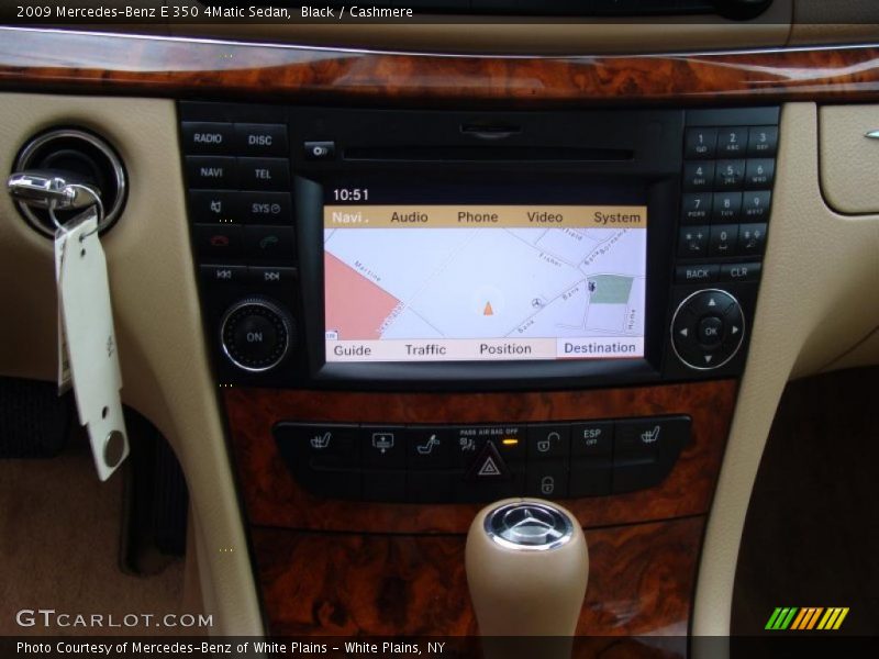 Black / Cashmere 2009 Mercedes-Benz E 350 4Matic Sedan