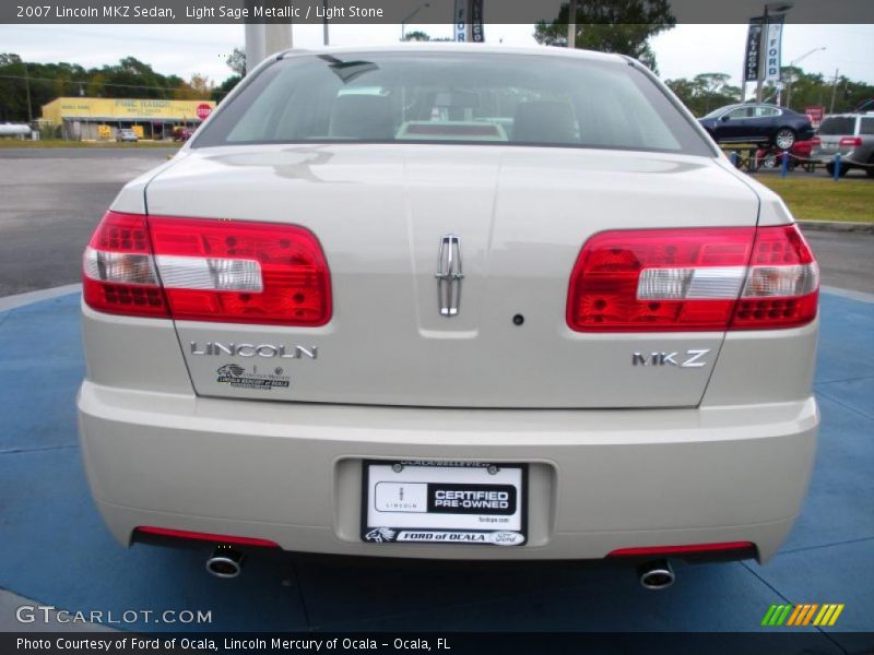 Light Sage Metallic / Light Stone 2007 Lincoln MKZ Sedan