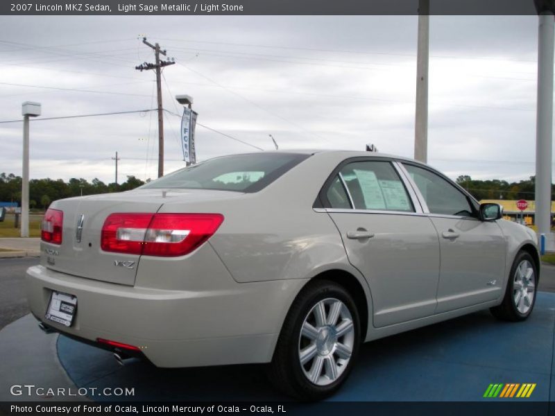 Light Sage Metallic / Light Stone 2007 Lincoln MKZ Sedan