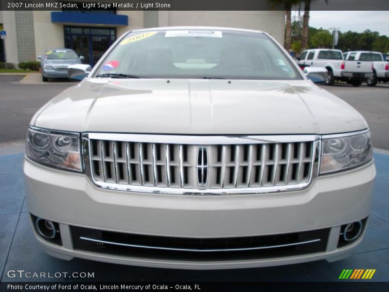 Light Sage Metallic / Light Stone 2007 Lincoln MKZ Sedan