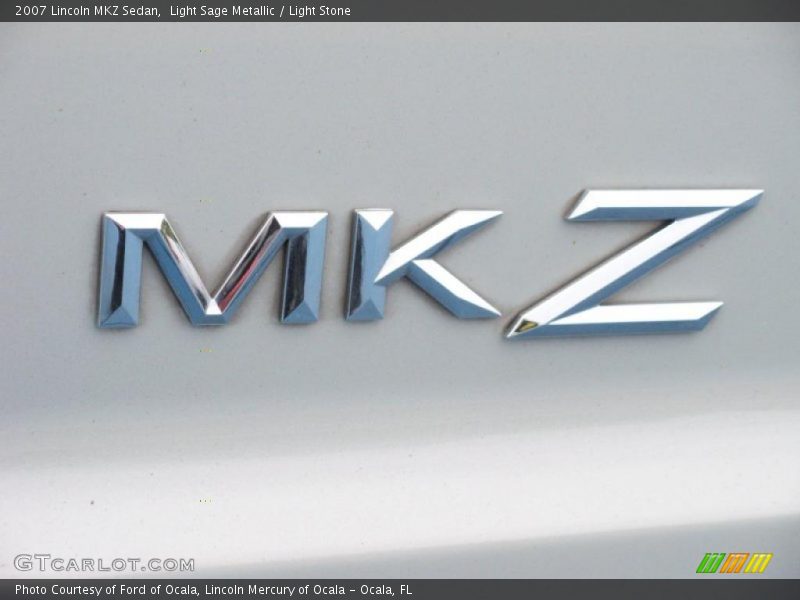 Light Sage Metallic / Light Stone 2007 Lincoln MKZ Sedan