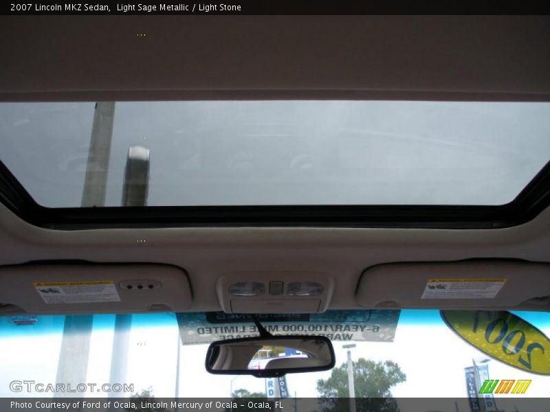 Light Sage Metallic / Light Stone 2007 Lincoln MKZ Sedan