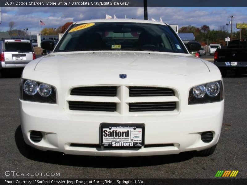 Stone White / Dark Slate Gray/Light Slate Gray 2007 Dodge Charger
