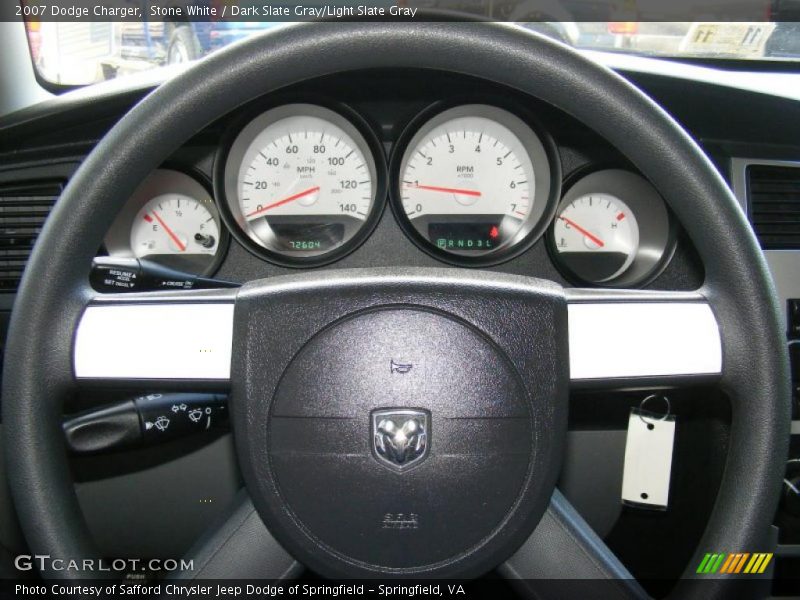 Stone White / Dark Slate Gray/Light Slate Gray 2007 Dodge Charger
