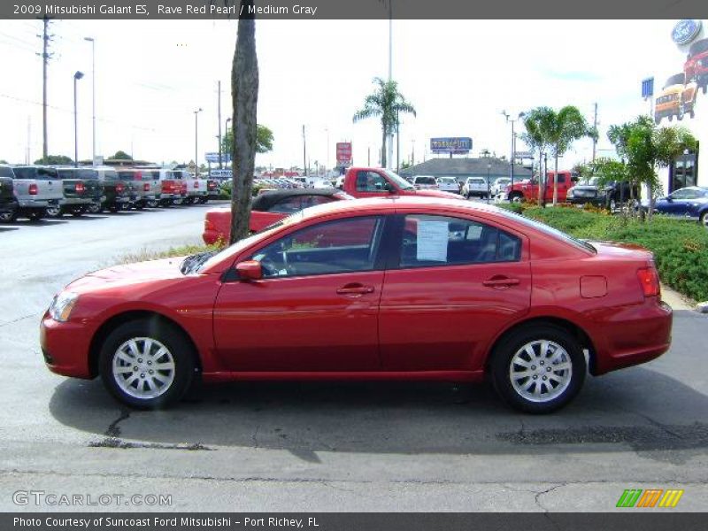 Rave Red Pearl / Medium Gray 2009 Mitsubishi Galant ES
