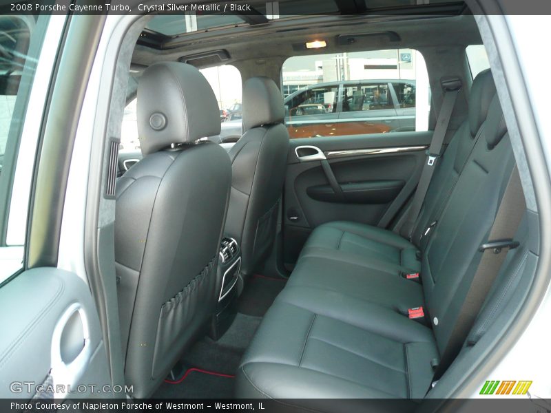 Crystal Silver Metallic / Black 2008 Porsche Cayenne Turbo