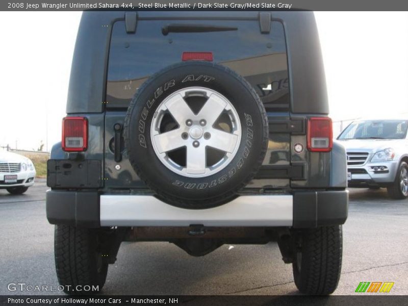 Steel Blue Metallic / Dark Slate Gray/Med Slate Gray 2008 Jeep Wrangler Unlimited Sahara 4x4