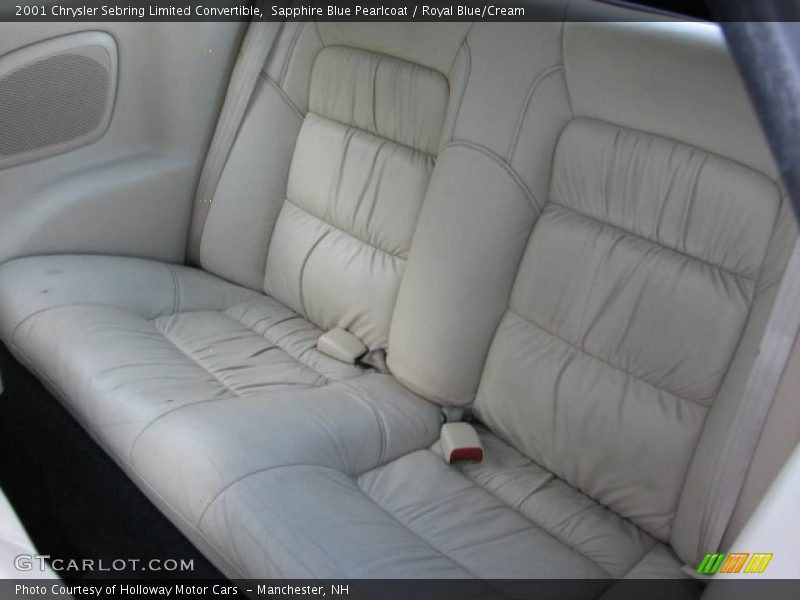  2001 Sebring Limited Convertible Royal Blue/Cream Interior