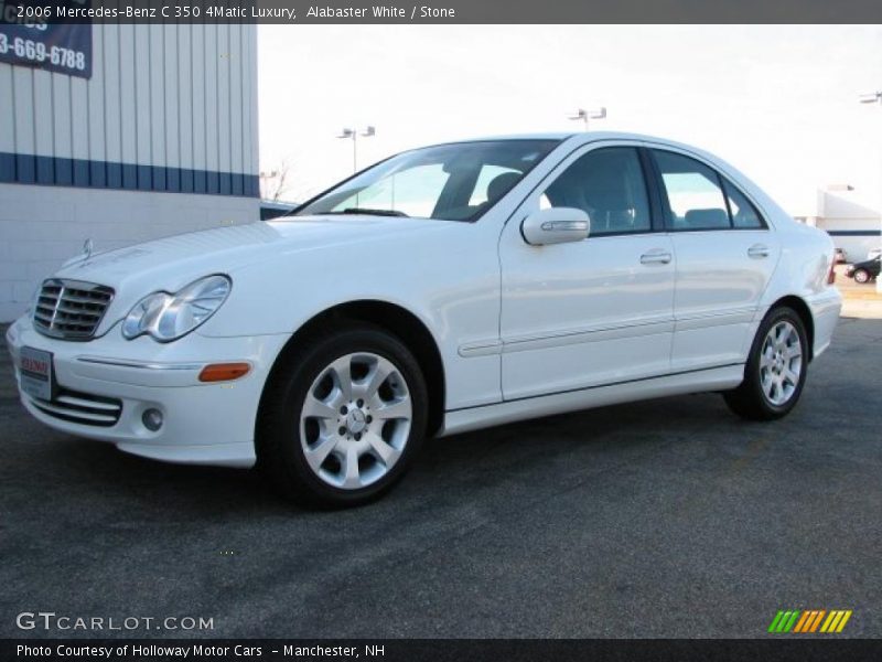 Alabaster White / Stone 2006 Mercedes-Benz C 350 4Matic Luxury