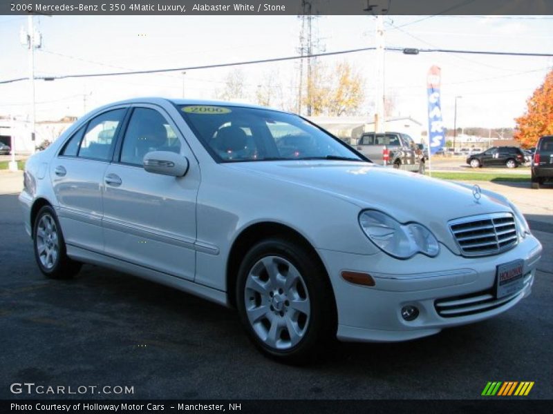 Alabaster White / Stone 2006 Mercedes-Benz C 350 4Matic Luxury