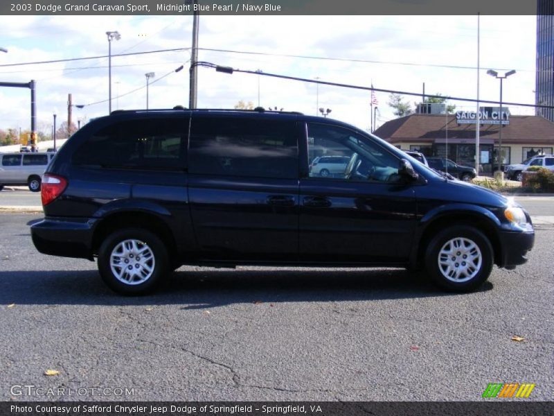 Midnight Blue Pearl / Navy Blue 2003 Dodge Grand Caravan Sport
