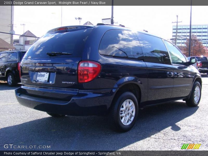 Midnight Blue Pearl / Navy Blue 2003 Dodge Grand Caravan Sport