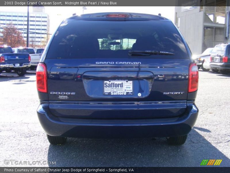 Midnight Blue Pearl / Navy Blue 2003 Dodge Grand Caravan Sport