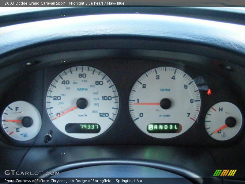  2003 Grand Caravan Sport Sport Gauges