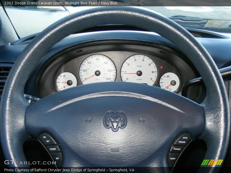 Midnight Blue Pearl / Navy Blue 2003 Dodge Grand Caravan Sport