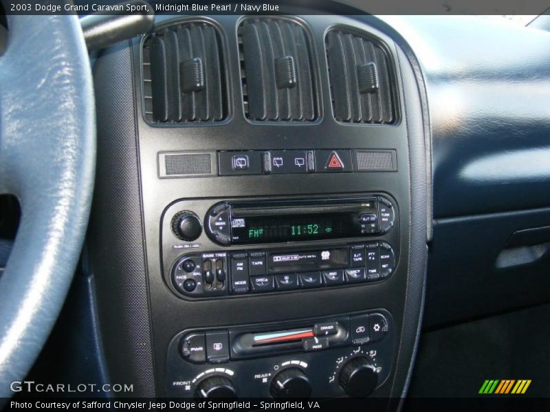Controls of 2003 Grand Caravan Sport