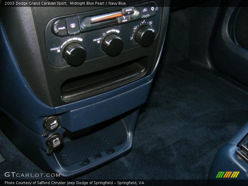 Midnight Blue Pearl / Navy Blue 2003 Dodge Grand Caravan Sport