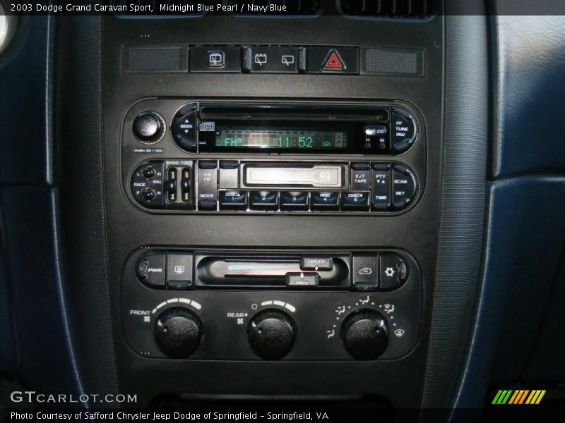 Controls of 2003 Grand Caravan Sport