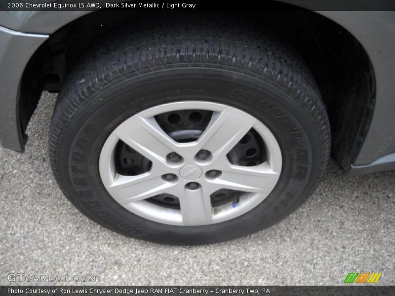 Dark Silver Metallic / Light Gray 2006 Chevrolet Equinox LS AWD