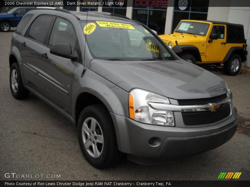 Dark Silver Metallic / Light Gray 2006 Chevrolet Equinox LS AWD