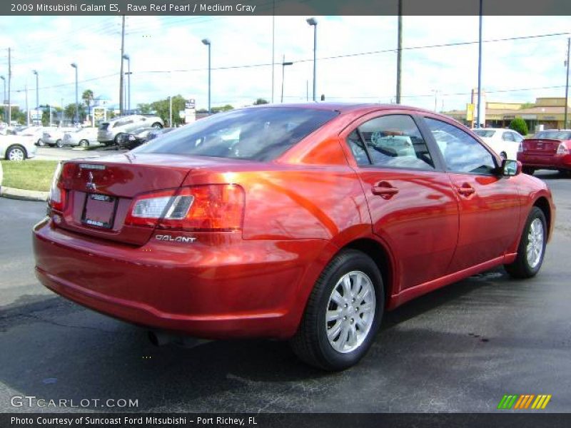 Rave Red Pearl / Medium Gray 2009 Mitsubishi Galant ES