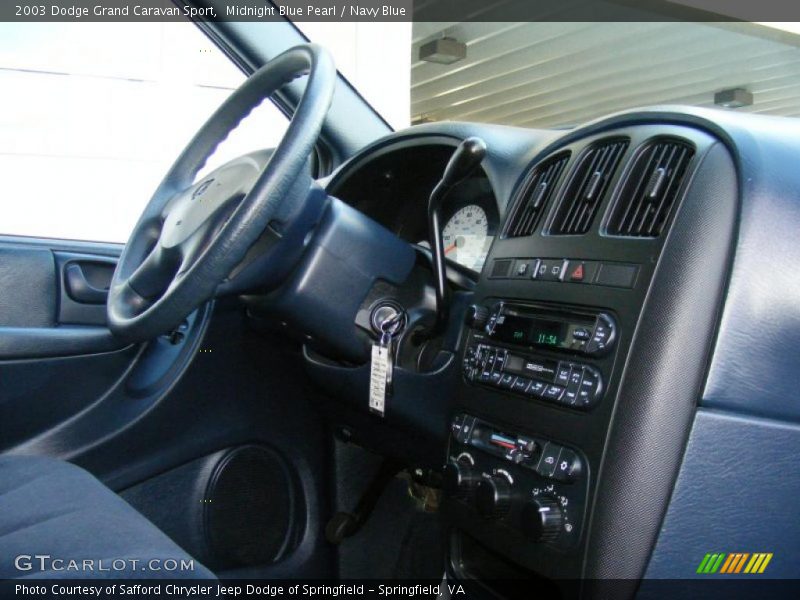 Midnight Blue Pearl / Navy Blue 2003 Dodge Grand Caravan Sport