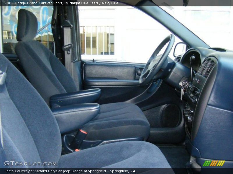 Midnight Blue Pearl / Navy Blue 2003 Dodge Grand Caravan Sport