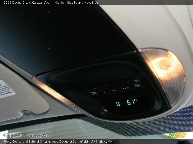 Midnight Blue Pearl / Navy Blue 2003 Dodge Grand Caravan Sport