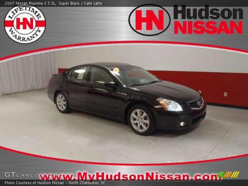 Super Black / Cafe Latte 2007 Nissan Maxima 3.5 SL
