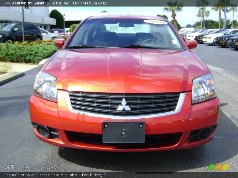 Rave Red Pearl / Medium Gray 2009 Mitsubishi Galant ES