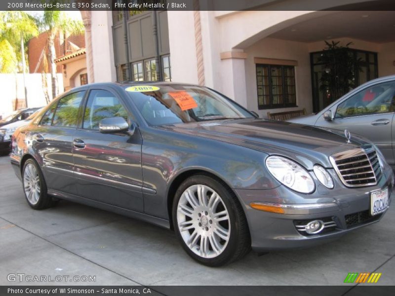 Flint Grey Metallic / Black 2008 Mercedes-Benz E 350 Sedan