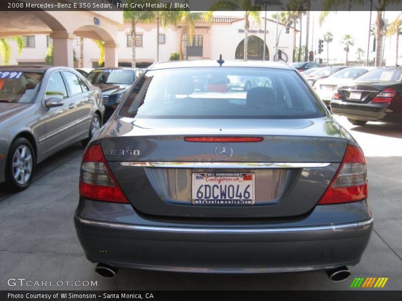Flint Grey Metallic / Black 2008 Mercedes-Benz E 350 Sedan