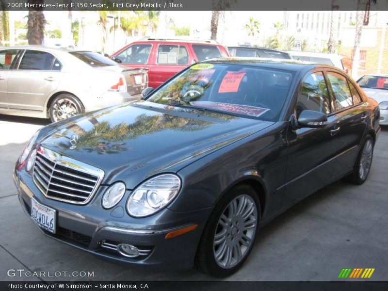 Flint Grey Metallic / Black 2008 Mercedes-Benz E 350 Sedan