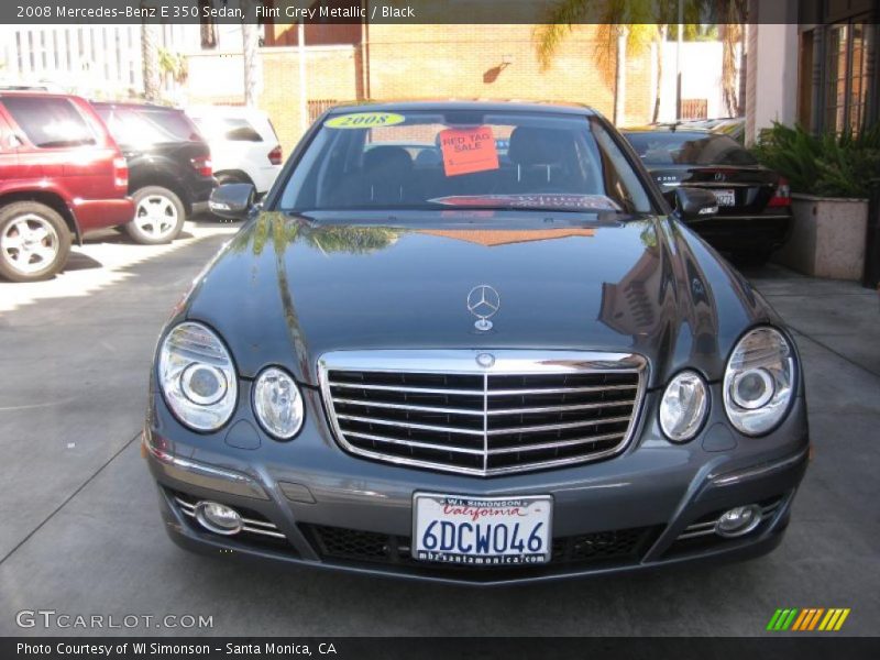 Flint Grey Metallic / Black 2008 Mercedes-Benz E 350 Sedan