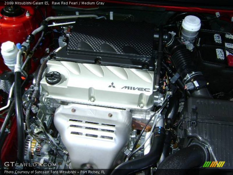Rave Red Pearl / Medium Gray 2009 Mitsubishi Galant ES