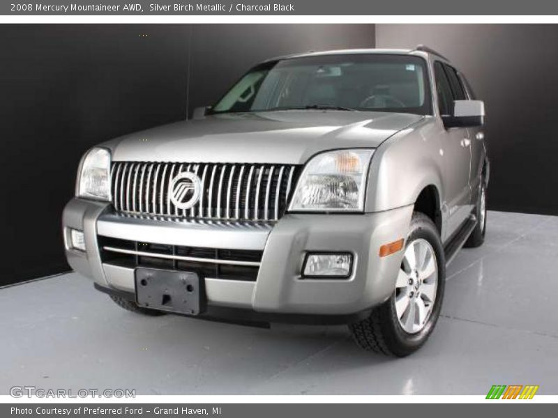 Silver Birch Metallic / Charcoal Black 2008 Mercury Mountaineer AWD