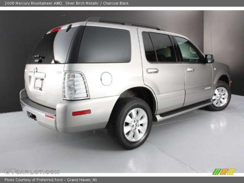 Silver Birch Metallic / Charcoal Black 2008 Mercury Mountaineer AWD