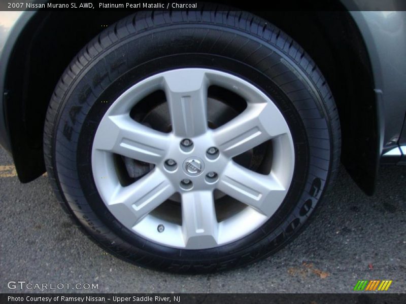 Platinum Pearl Matallic / Charcoal 2007 Nissan Murano SL AWD