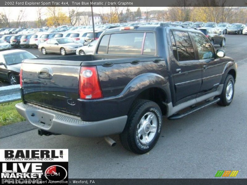 True Blue Metallic / Dark Graphite 2002 Ford Explorer Sport Trac 4x4