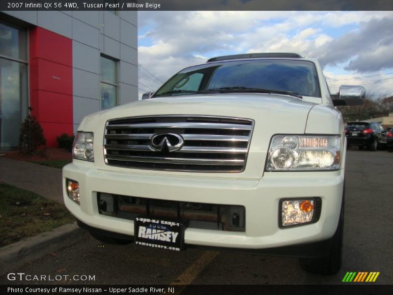 Tuscan Pearl / Willow Beige 2007 Infiniti QX 56 4WD