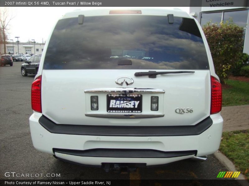 Tuscan Pearl / Willow Beige 2007 Infiniti QX 56 4WD