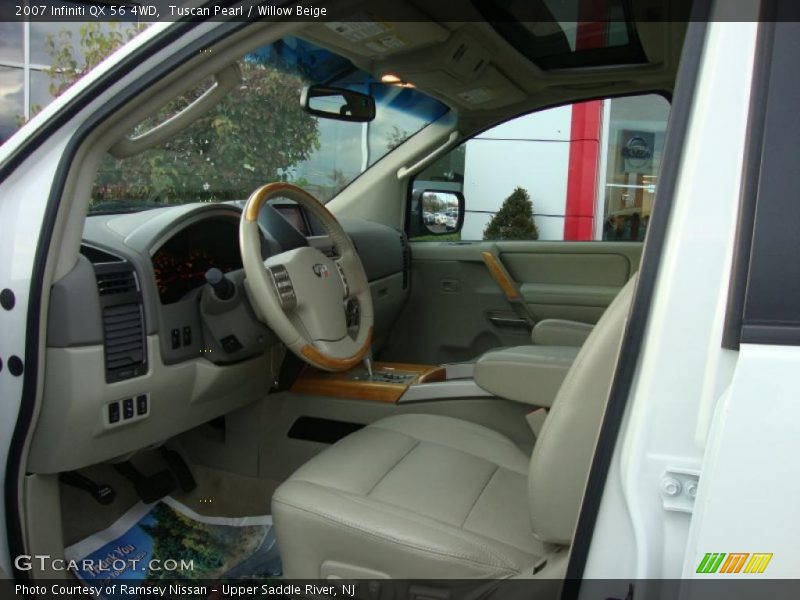 Tuscan Pearl / Willow Beige 2007 Infiniti QX 56 4WD
