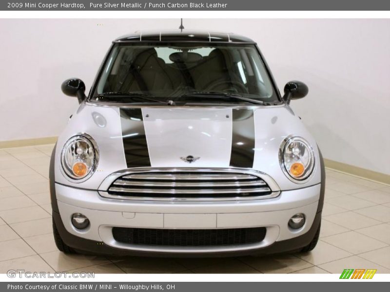 Pure Silver Metallic / Punch Carbon Black Leather 2009 Mini Cooper Hardtop