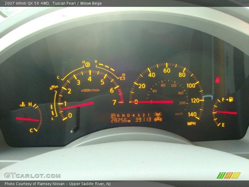 Tuscan Pearl / Willow Beige 2007 Infiniti QX 56 4WD