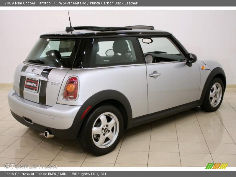 Pure Silver Metallic / Punch Carbon Black Leather 2009 Mini Cooper Hardtop